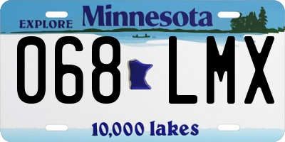 MN license plate 068LMX