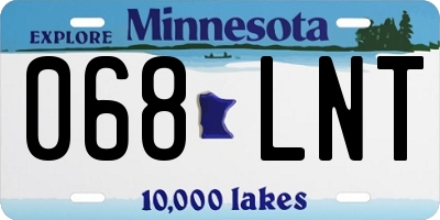 MN license plate 068LNT