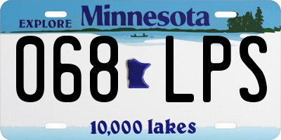 MN license plate 068LPS