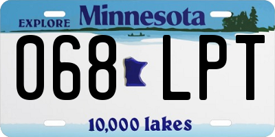 MN license plate 068LPT