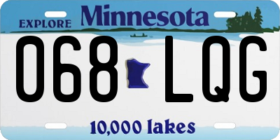 MN license plate 068LQG