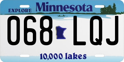 MN license plate 068LQJ