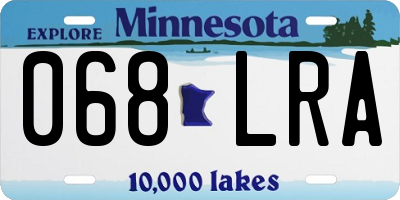 MN license plate 068LRA