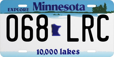 MN license plate 068LRC