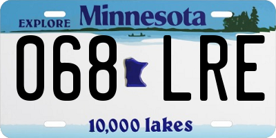 MN license plate 068LRE