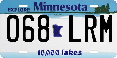 MN license plate 068LRM