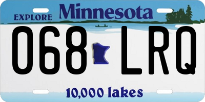 MN license plate 068LRQ