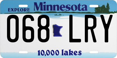 MN license plate 068LRY