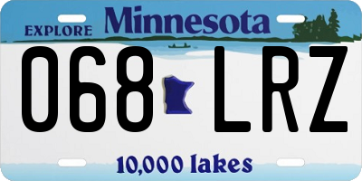 MN license plate 068LRZ