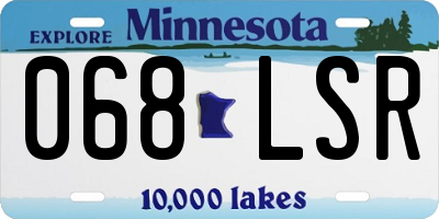 MN license plate 068LSR
