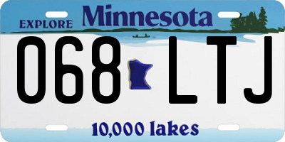 MN license plate 068LTJ