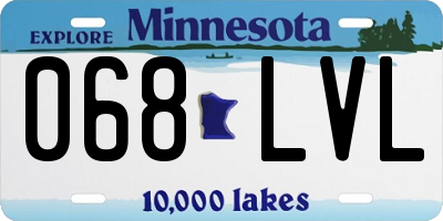 MN license plate 068LVL