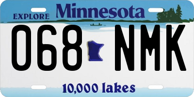 MN license plate 068NMK