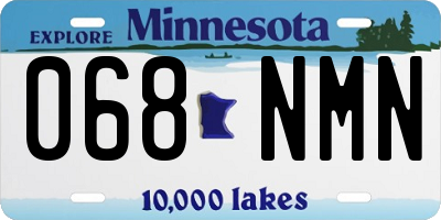 MN license plate 068NMN