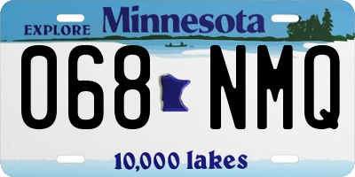MN license plate 068NMQ