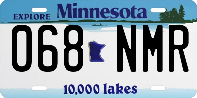 MN license plate 068NMR