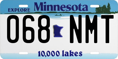 MN license plate 068NMT