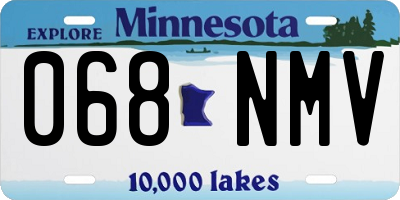 MN license plate 068NMV