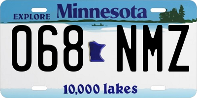 MN license plate 068NMZ