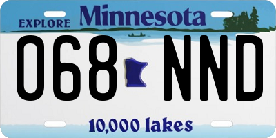 MN license plate 068NND