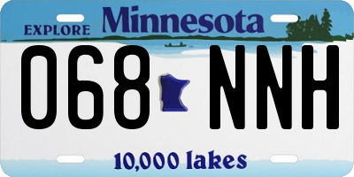 MN license plate 068NNH