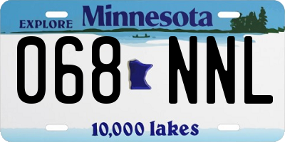 MN license plate 068NNL