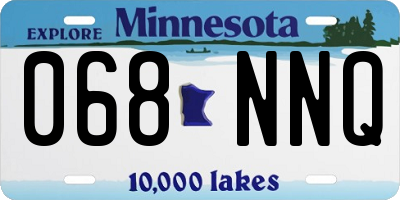 MN license plate 068NNQ
