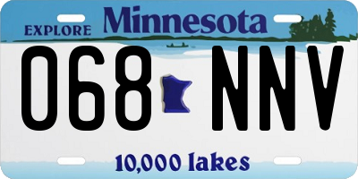 MN license plate 068NNV