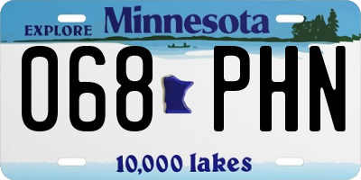 MN license plate 068PHN