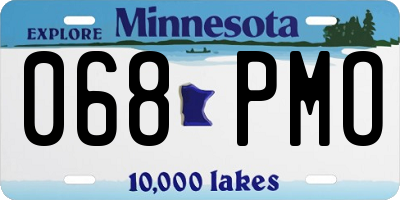 MN license plate 068PMO