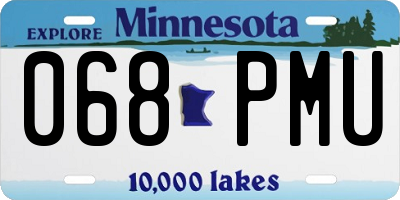 MN license plate 068PMU