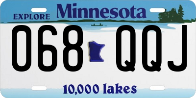 MN license plate 068QQJ
