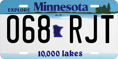 MN license plate 068RJT
