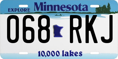 MN license plate 068RKJ