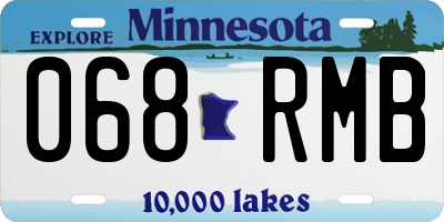 MN license plate 068RMB