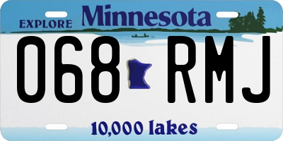 MN license plate 068RMJ