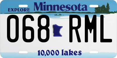 MN license plate 068RML