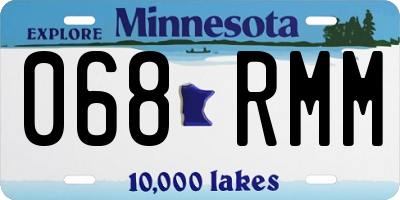 MN license plate 068RMM