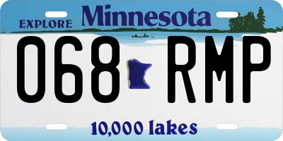 MN license plate 068RMP