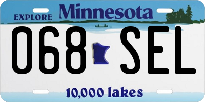 MN license plate 068SEL