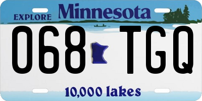 MN license plate 068TGQ