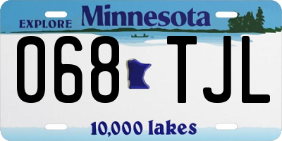 MN license plate 068TJL