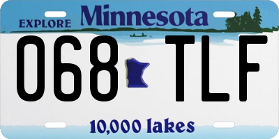MN license plate 068TLF