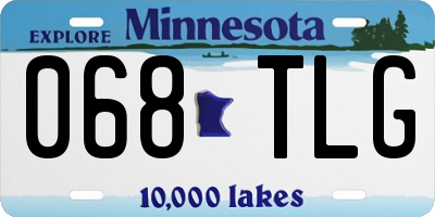 MN license plate 068TLG