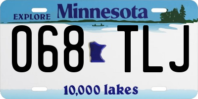 MN license plate 068TLJ