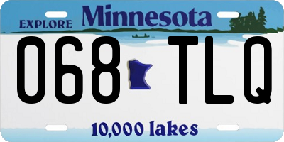 MN license plate 068TLQ