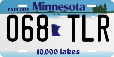 MN license plate 068TLR