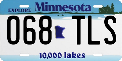 MN license plate 068TLS