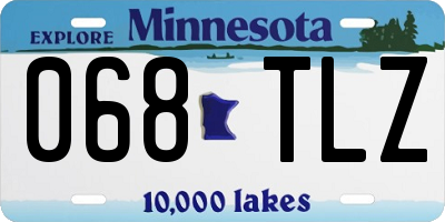 MN license plate 068TLZ