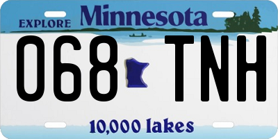 MN license plate 068TNH